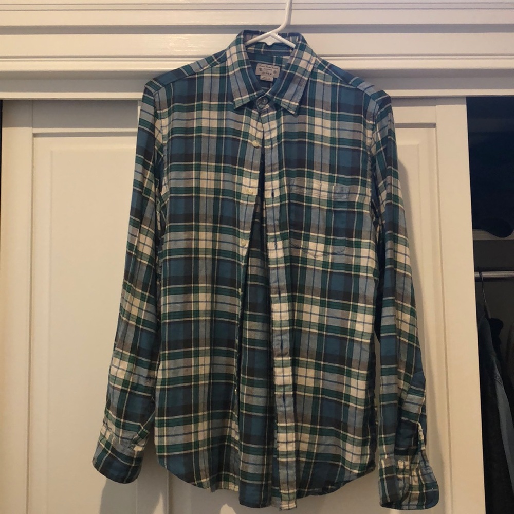 Men’s plaid flannel shirt, small, by J Crew